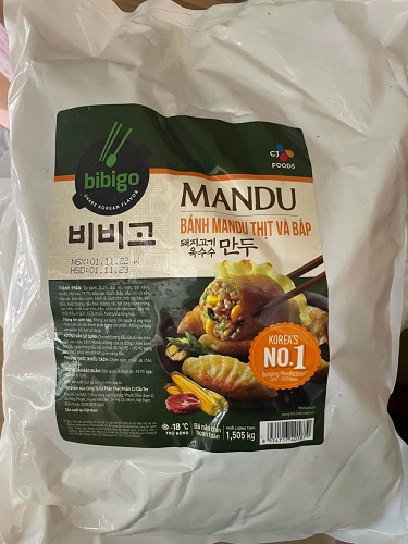 bánh mandu bibigo thịt bắp -1