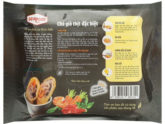 chả giò thịt đặc biệt 400g lc food -3