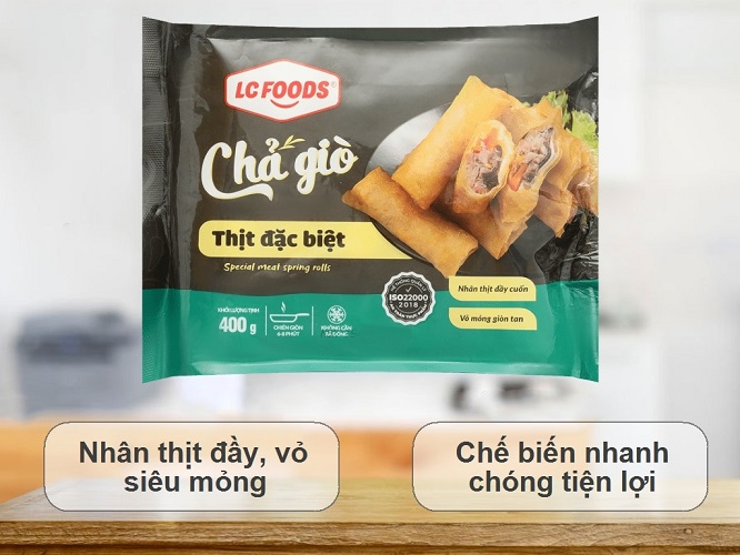 chả giò thịt đặc biệt 400g lc food