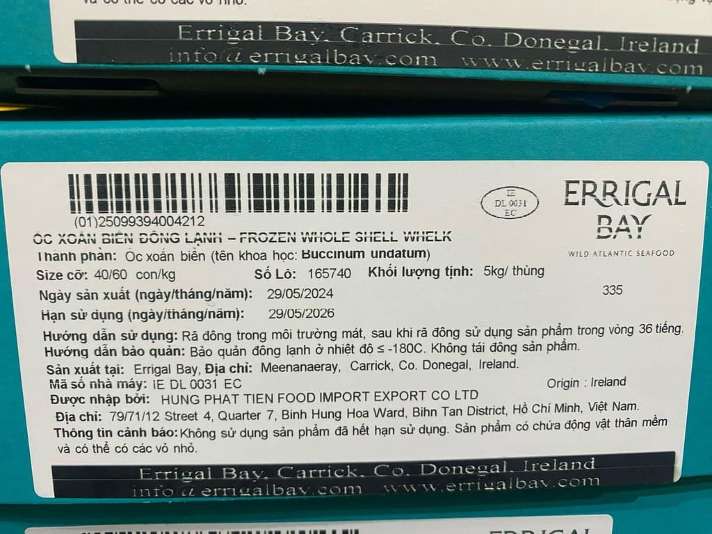 ốc bulot size 40 60