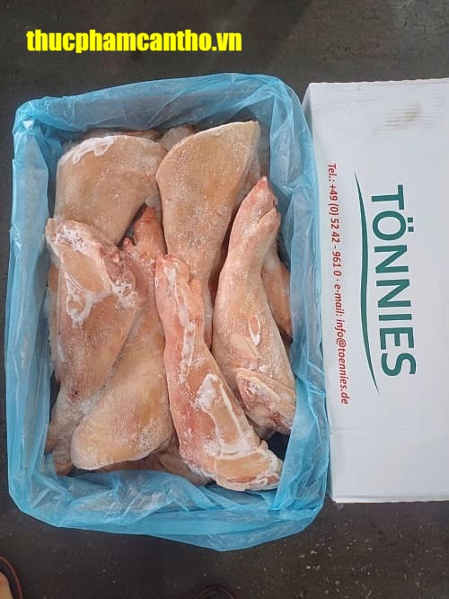 Chân trước heo nguyên cái tonnies Đông lạnh nhập khẩu Đức, thùng 20-22kg (4)