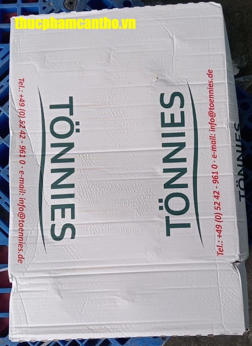 Chân trước heo nguyên cái tonnies Đông lạnh nhập khẩu Đức, thùng 20-22kg (8)