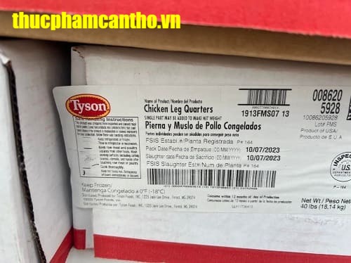 Đùi Gà Góc Tư Tyson thùng 15-20kg, Nhập Khẩu Chính Ngạch Từ Mỹ (14)