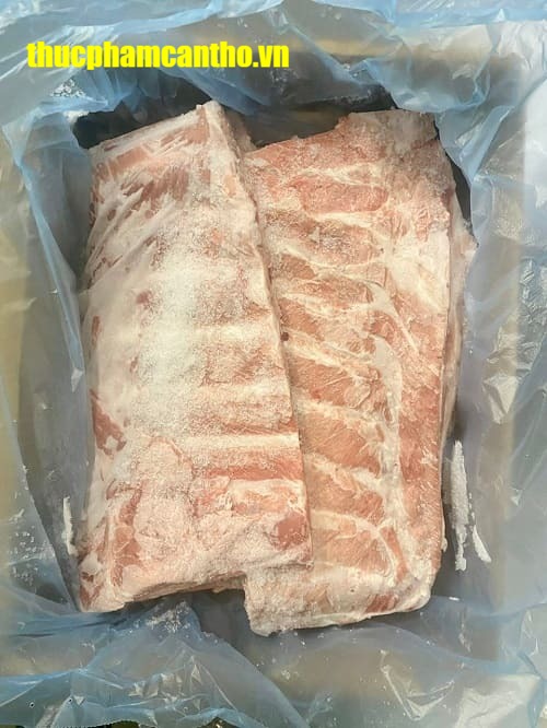 Sườn cánh buồm heo Nga Miratorg thùng 10kg, đông lạnh (17)