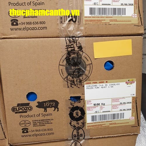 Tim heo ElPozo đông lạnh Nhập khẩu Tây Ban Nha (7)