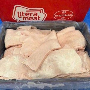 Mỡ Lưng Heo Litera Nhập Khẩu Tây Ban Nha Thùng 18kg Đông Lạnh