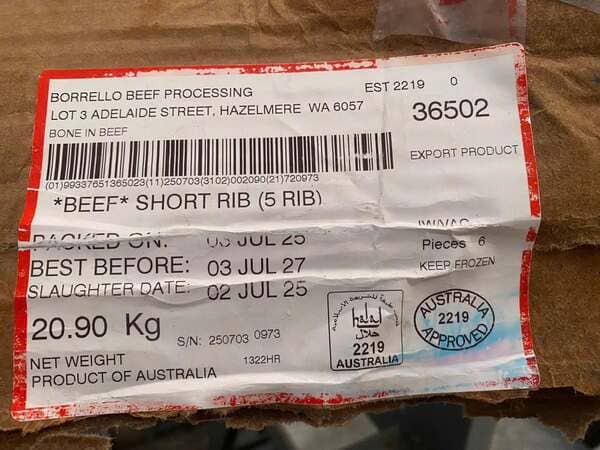Sườn Bò Borrello Nhập Khẩu Úc (3)