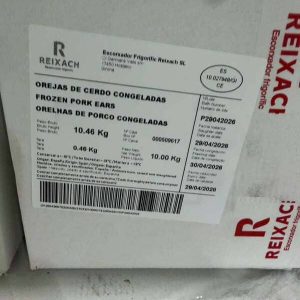 Tai Heo Reixach Nhập Khẩu Tây Ban Nha Thùng 10kg Đông Lạnh