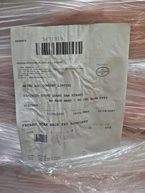 Mỡ Lưng Heo Coren Nhập Khẩu Tây Ban Nha Thùng 18kg Đông Lạnh (2)
