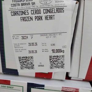 Tim Heo Costa Brava Nhập Khẩu Tây Ban Nha Thùng 10kg Đông Lạnh