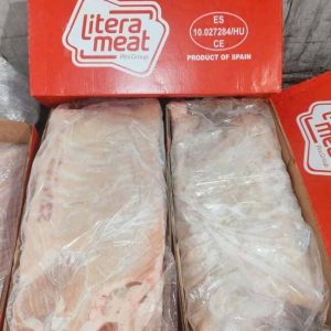 Ba Rọi Heo Có Da Có Xương Litera Nhập Khẩu Tây Ban Nha Đông Lạnh Thùng 22kg