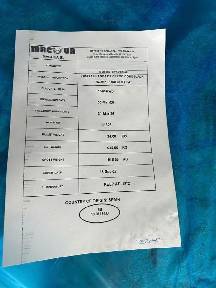 Mỡ Bụng Heo Macoba Nhập Khẩu Ba Lan Đông Lạnh (4)