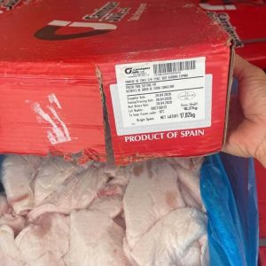 Mỡ Cắt Heo Carniques Juia Nhập Khẩu Tây Ban Nha Đông Lạnh Thùng 19kg