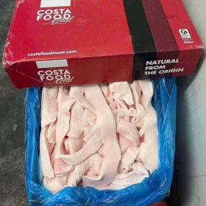 Mỡ Cắt Heo Costa Food Nhập Khẩu Tây Ban Nha Đông Lạnh Thùng 16kg