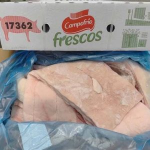 Mỡ Lưng Heo Có Da Frescos Nhập Khẩu Tây Ban Nha Thùng 18kg Đông Lạnh